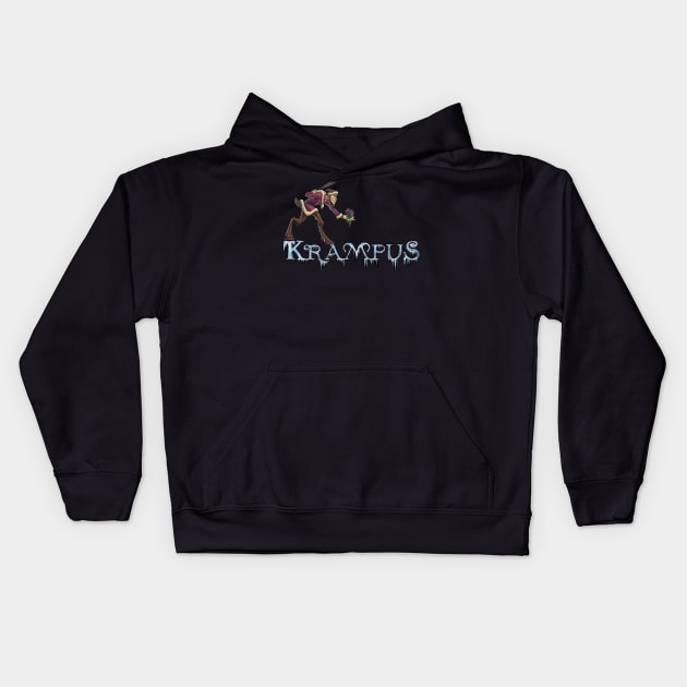 krampus christmas Kids Hoodie by hot_issue